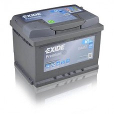 Exide Premium 12V 61 Ah 600A, EA612